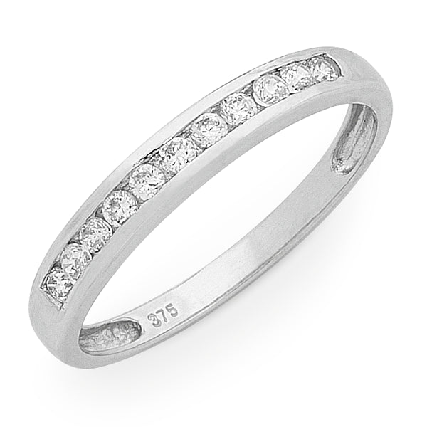 White Gold Channel Set Eternity