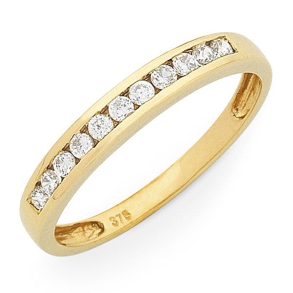 9K YG Diamond Channel Set Eternity