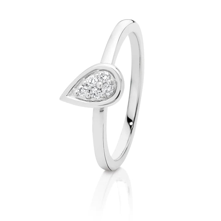9K Dreamtime White Gold "Luna" Diamond Ring