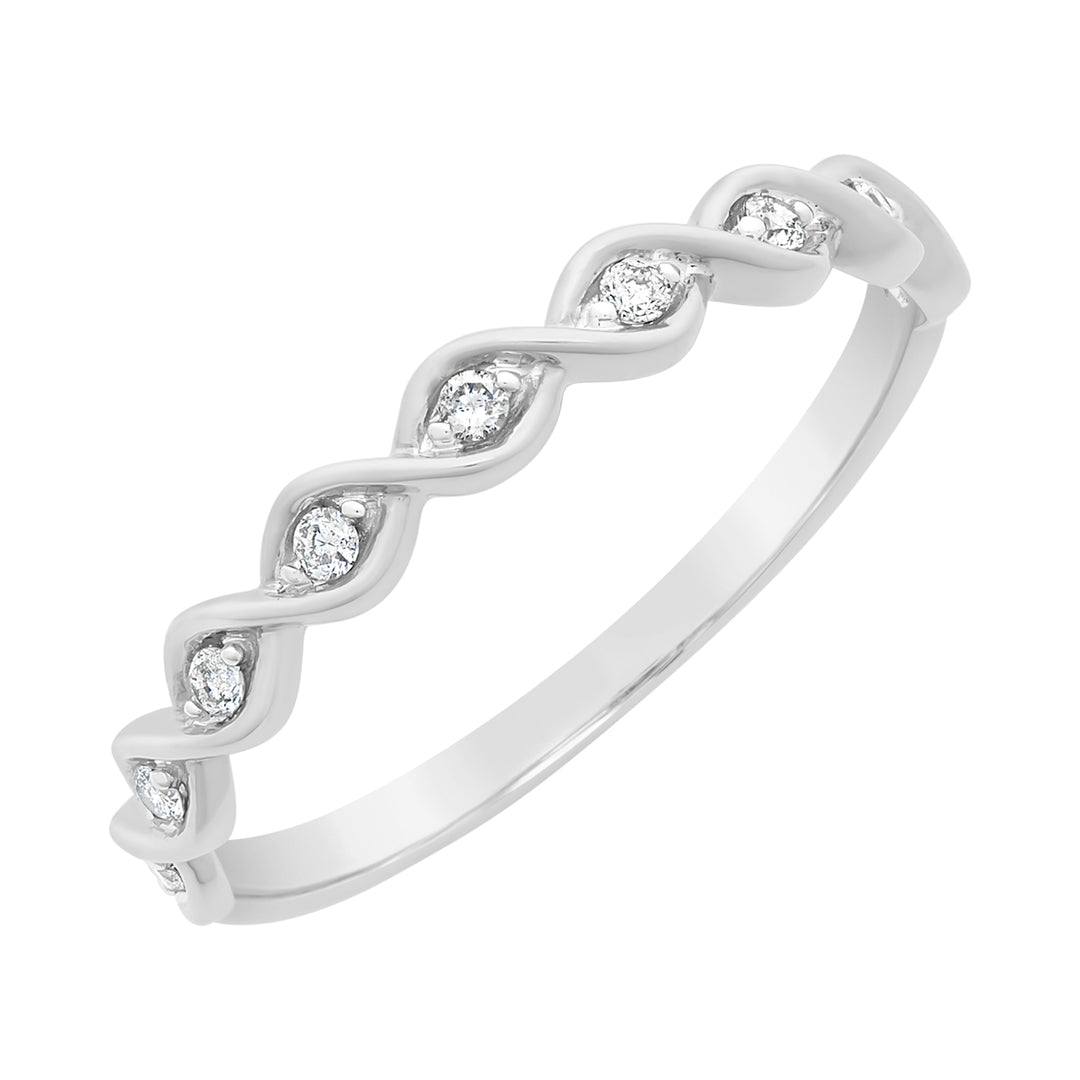 9K WG Diamond Ring