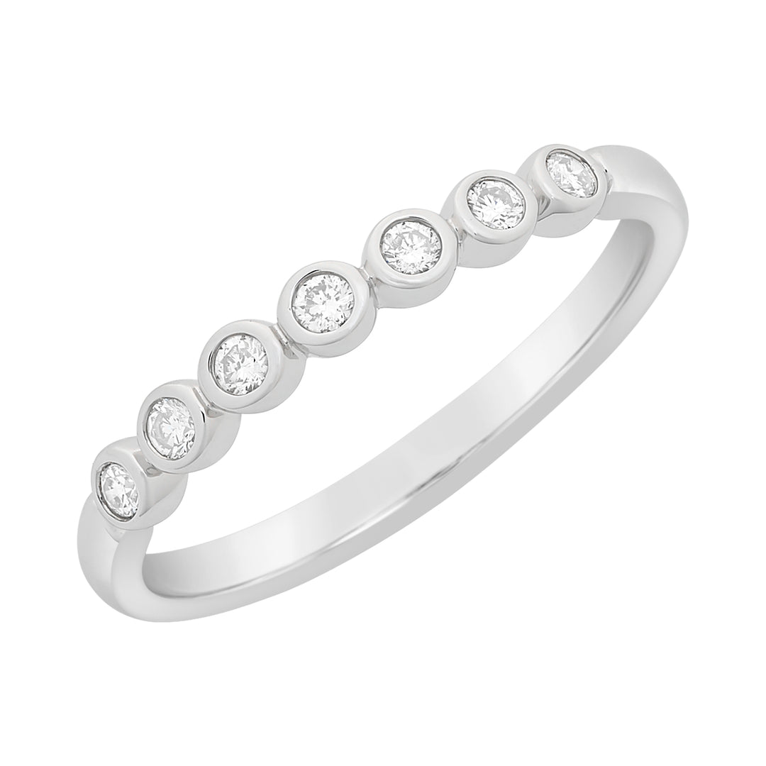 9K WG Bezel Set Diamond Eternity