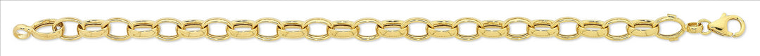9k YG S/Filled Belcher Bracelet