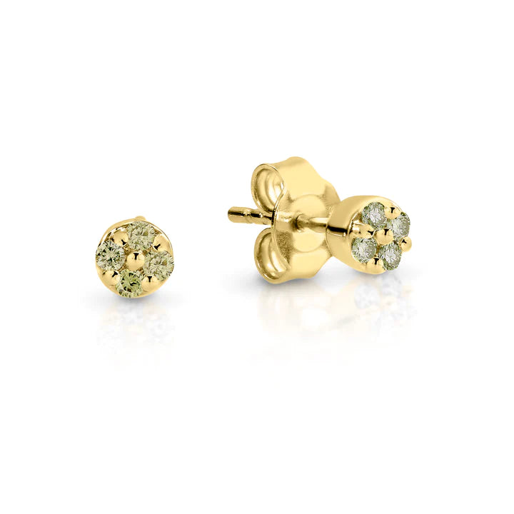 9k Yellow Gold Dreamtime Diamond Studs