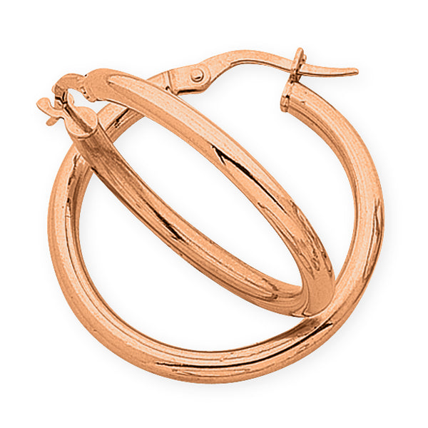 9k RG S/Filled Large Plain Hoops
