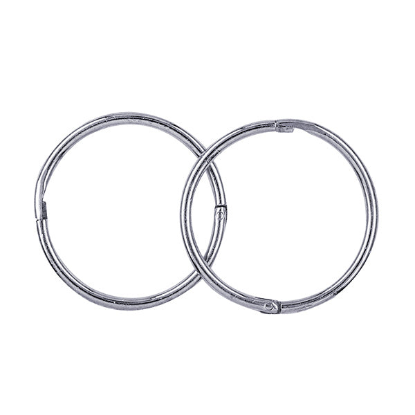 9k White Gold 12Mm Plain Sleepers