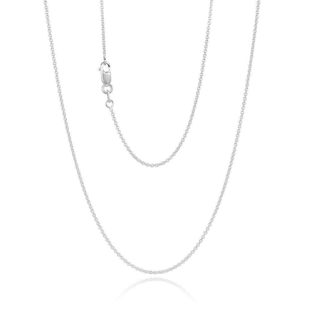 9K WG Trace Link Chain 50CM