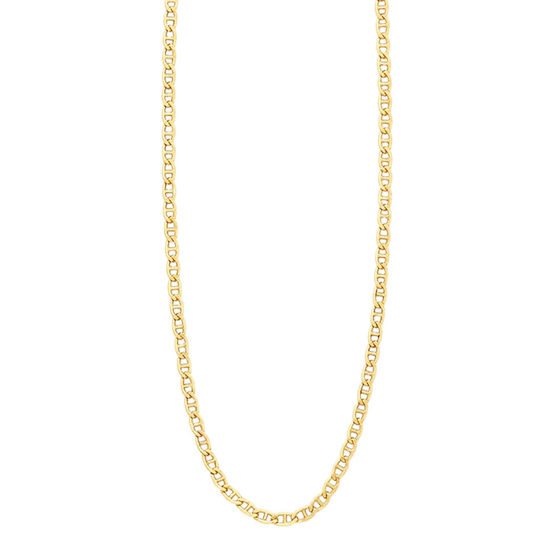 9K YG S/Filled Nutrigrain Chain 45CM