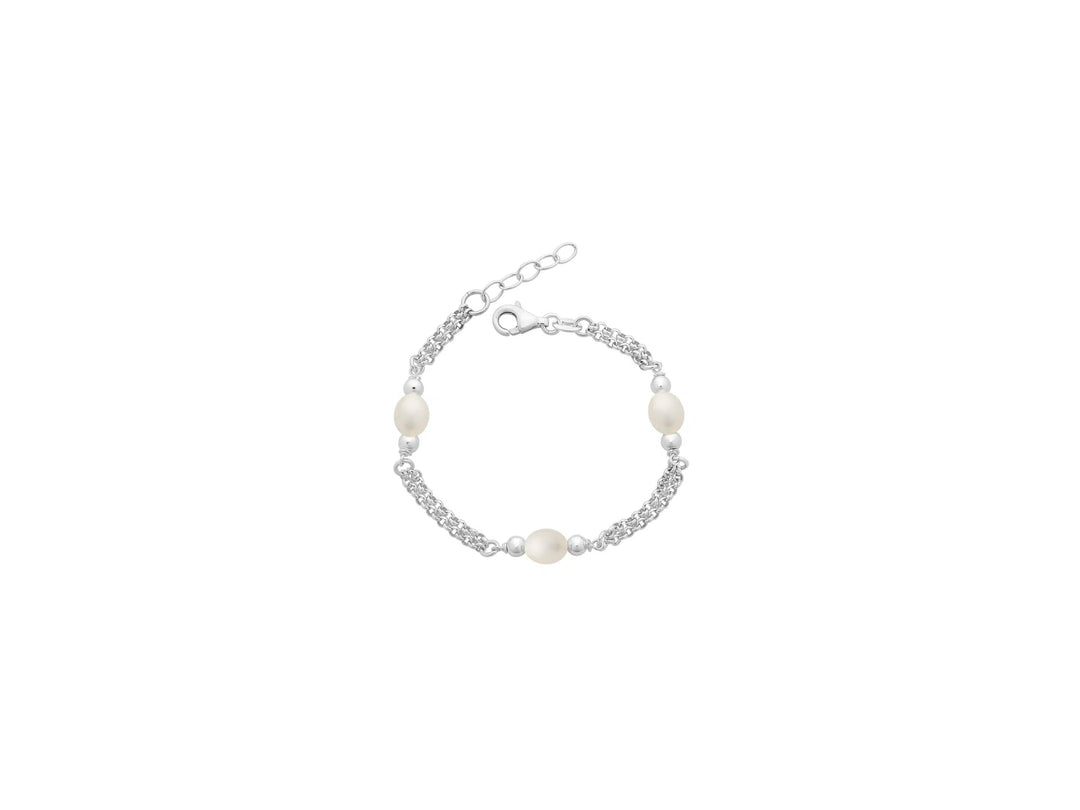 Sterling Silver Pearl Bracelet