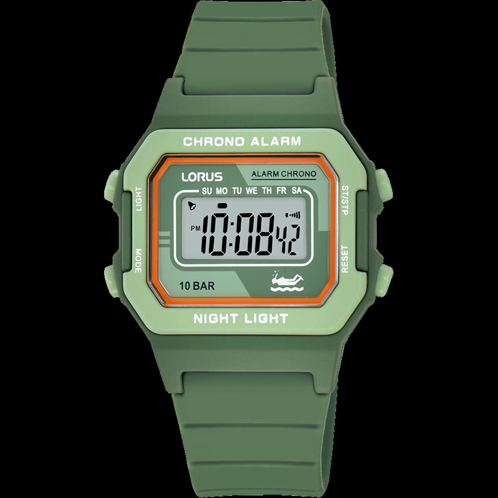 Lorus Youth Green Digital Watch