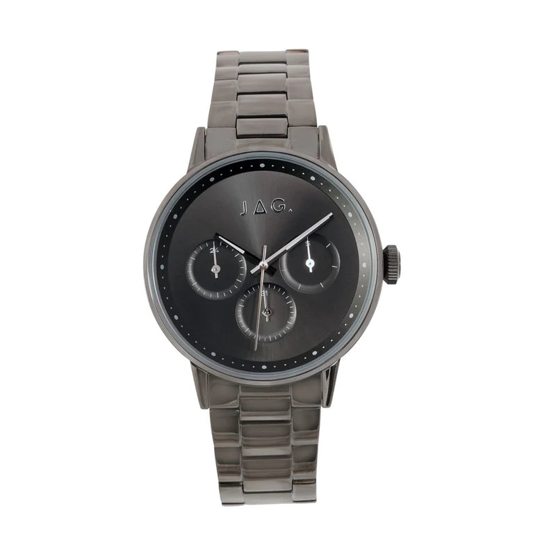 JAG Gents "Norwood" Gunmetal Stainless Steel Watch