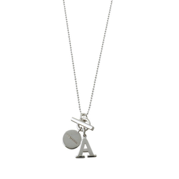 Von Treskow Silver "A" Initial Necklace