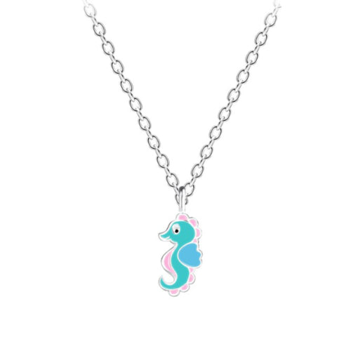 Tiny Tiny Treasures Sterling Silver Seahorse Necklace