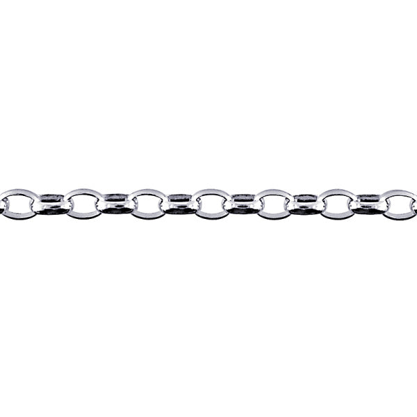 Silver Oval Belcher Bracelet