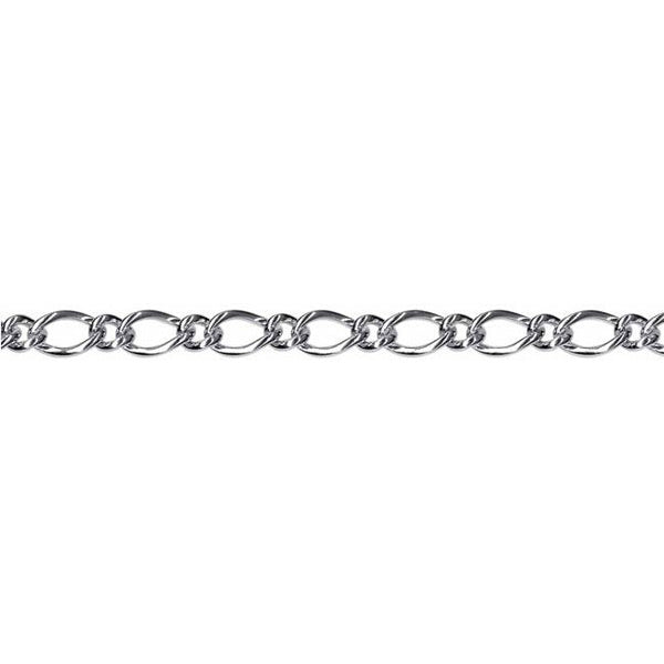 Silver Figaro Bracelet