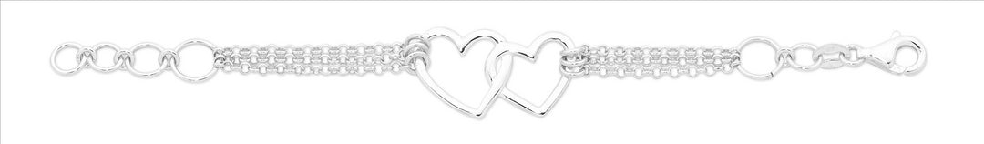Silver Heart Bracelet