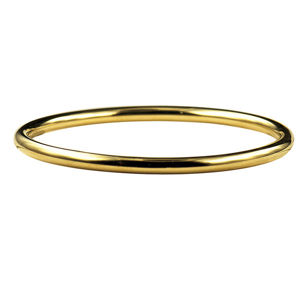Stainless Steel Yellow Gold Ip Bangle 60Mm Hollow Golf Bangle