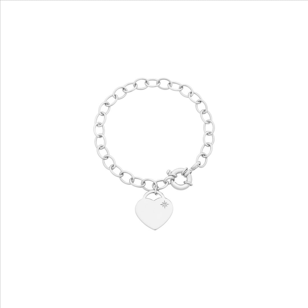 Sterling Silver Heart Bracelet