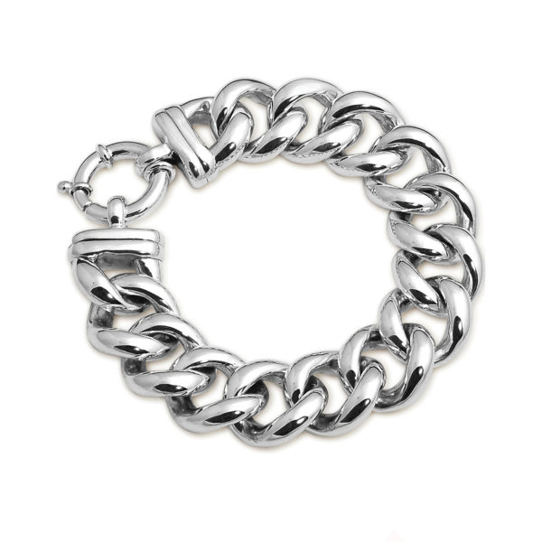 Von Treskow Silver Big Mama Curb Bracelet