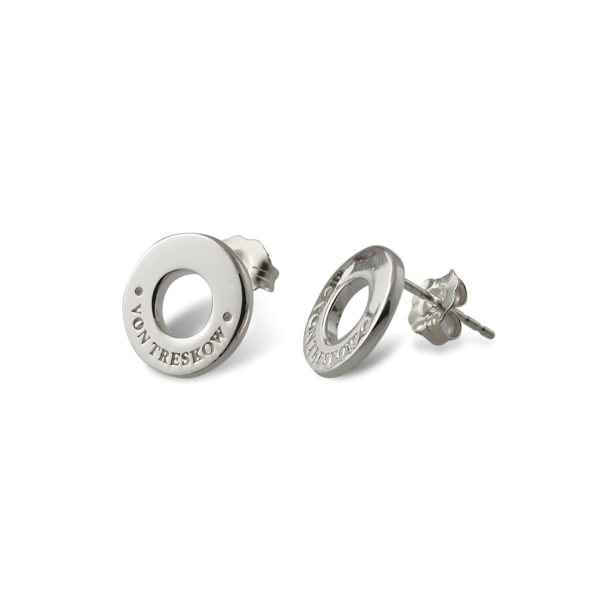 Von Treskow Silver Open Disc Studs
