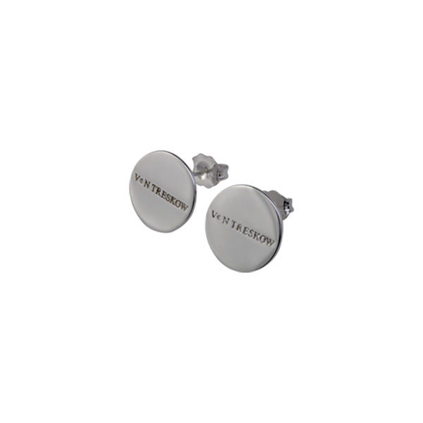 Von Treskow Silver Horizontal Text Plate Studs