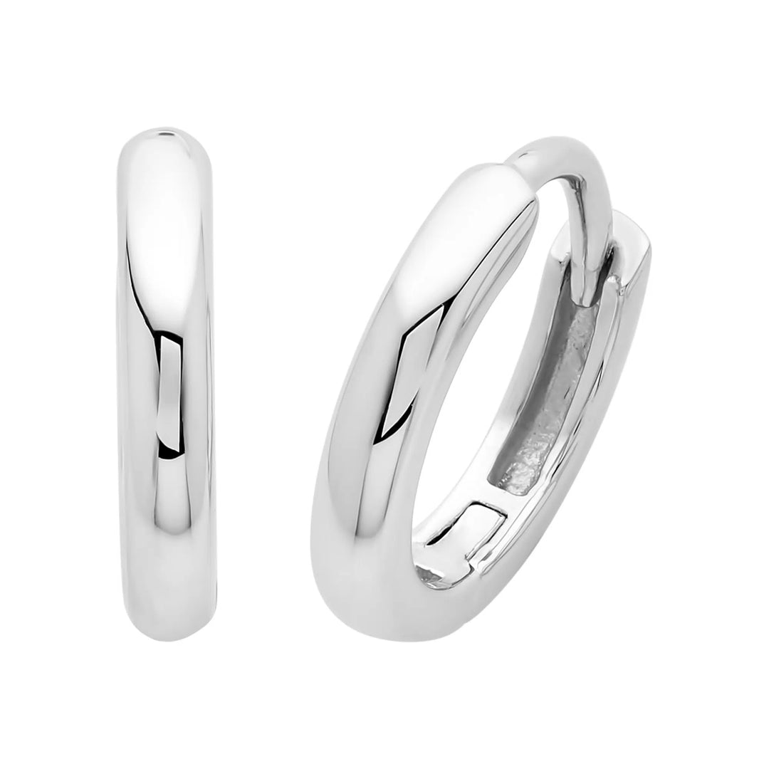 Silver Small Huggies