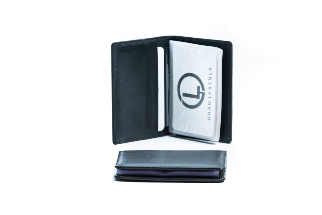 Black Leather Card Holder