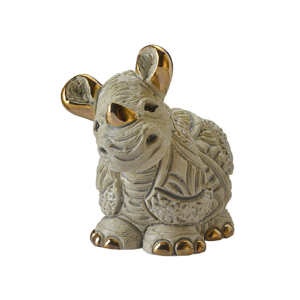 De Rosa Baby White Rhino Figurine