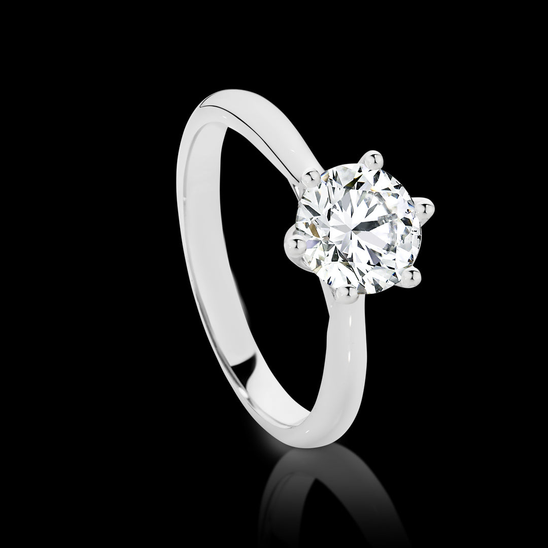 White Gold 1.00ct Solitaire Ring