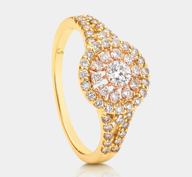 9k Yellow Gold Dreamtime Diamond Ring