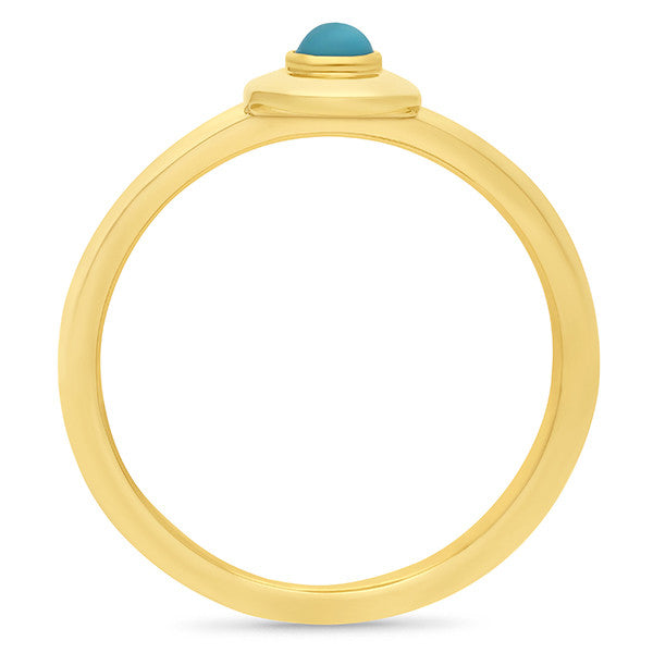 Turquoise Yellow Gold Ring