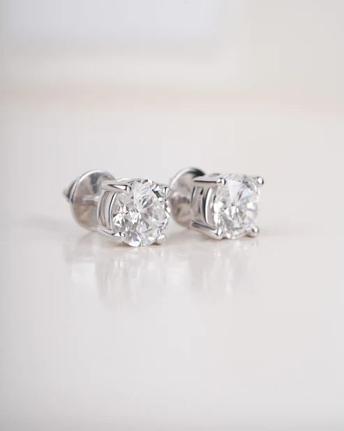 9K WG 1.5CT Total Lab Grown Dia Studs