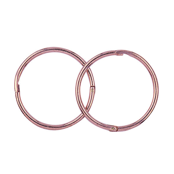 9k Rose Gold 12Mm Plain Sleepers