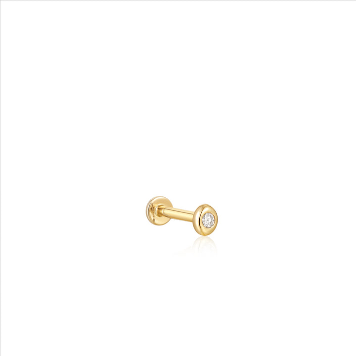 Ania Haie 14K YG Diamond Flat Back Screw On Earring