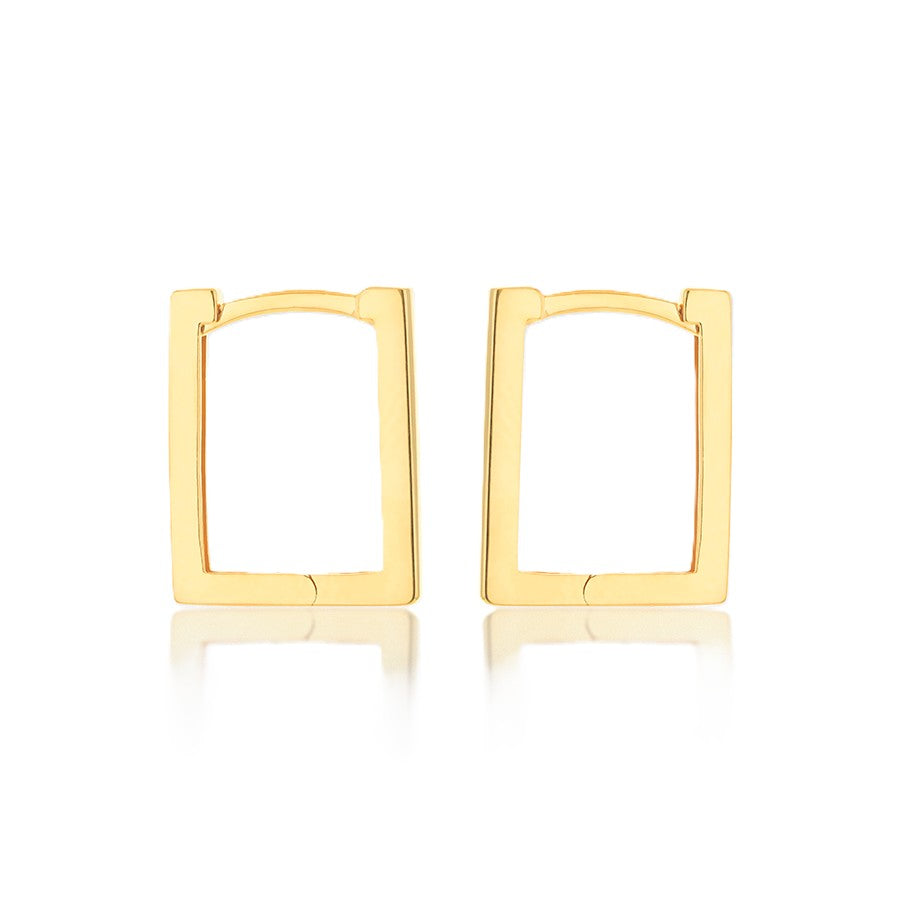 9K YG Rectangle Huggies