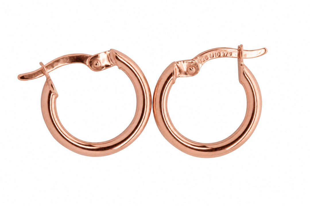 9K RG S/Filled Small Hoops