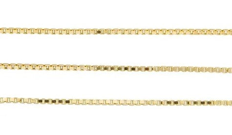 9K YG Box Chain 55CM