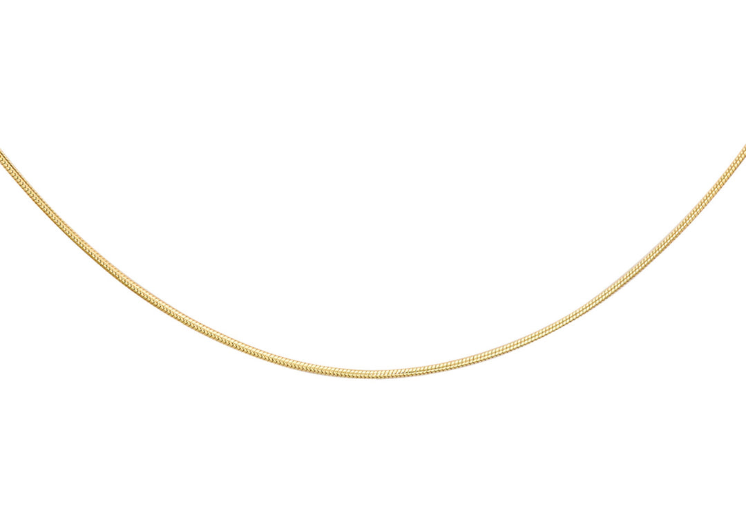 9K YG Mini Snake Chain 40CM