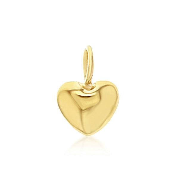 9K YG Mini Heart Charm