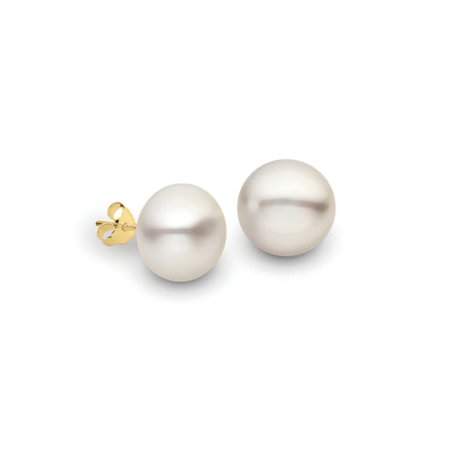 YG Plated 4MM Fresh Water Pearl Studs