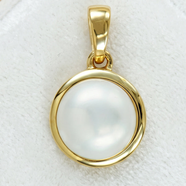 9K Yellow Gold Pearl Pendant