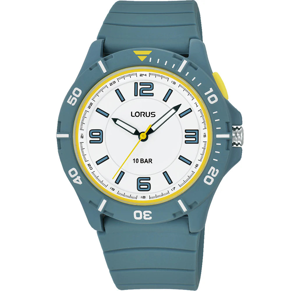 Lours Youth Blue & Yellow Watch