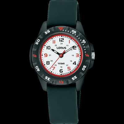 Lorus Youth Black & Red Watch