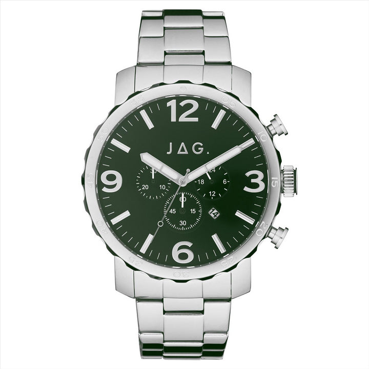 Jag Gents "Flynn" Steel/Green Watch