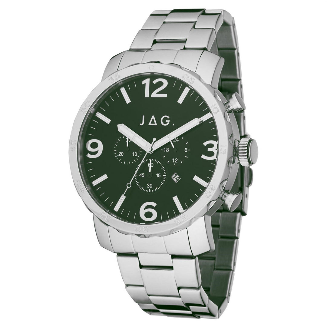 Jag Gents "Flynn" Steel/Green Watch