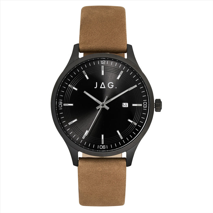 Jag Gents "Fitzroy" Black/Tan Watch