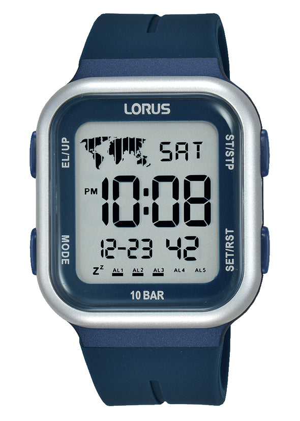 Mens Blue Lorus Digital Watch