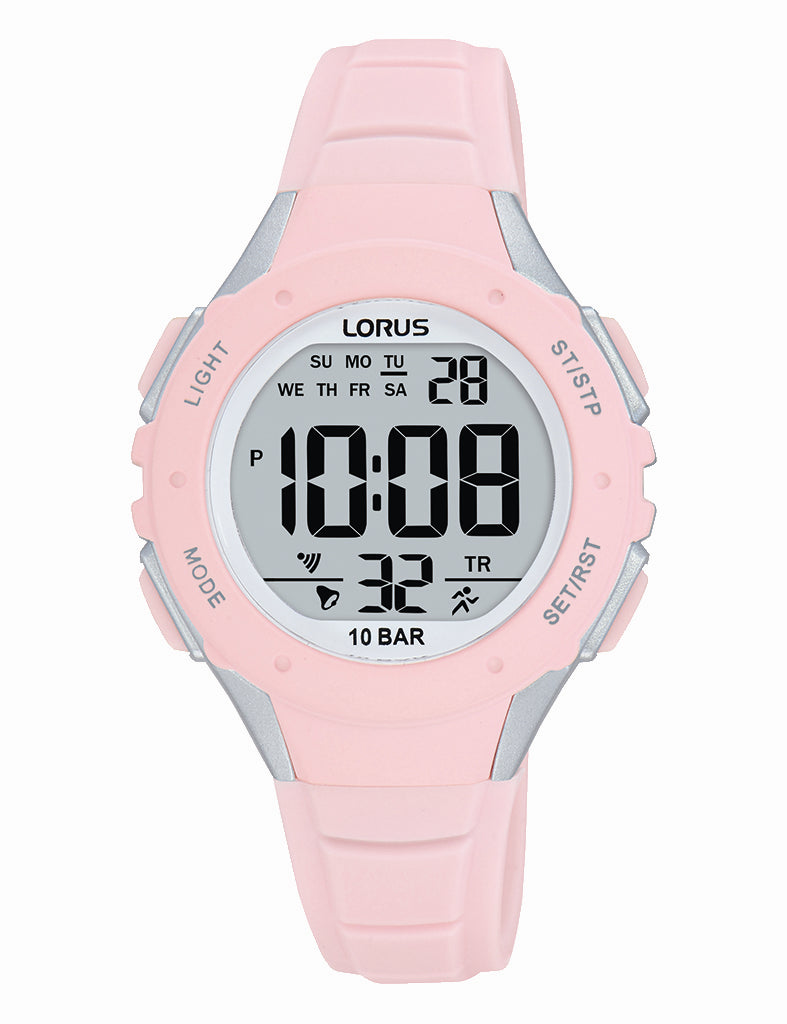 Lorus Light Pink Youth Digital Watch