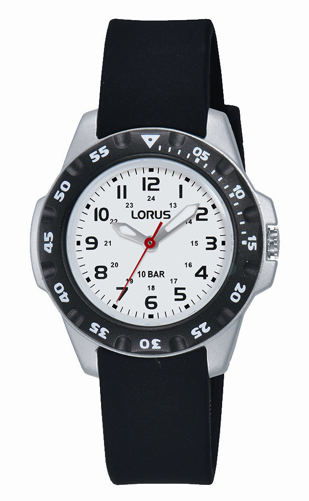 Lorus Youth Black & White Watch