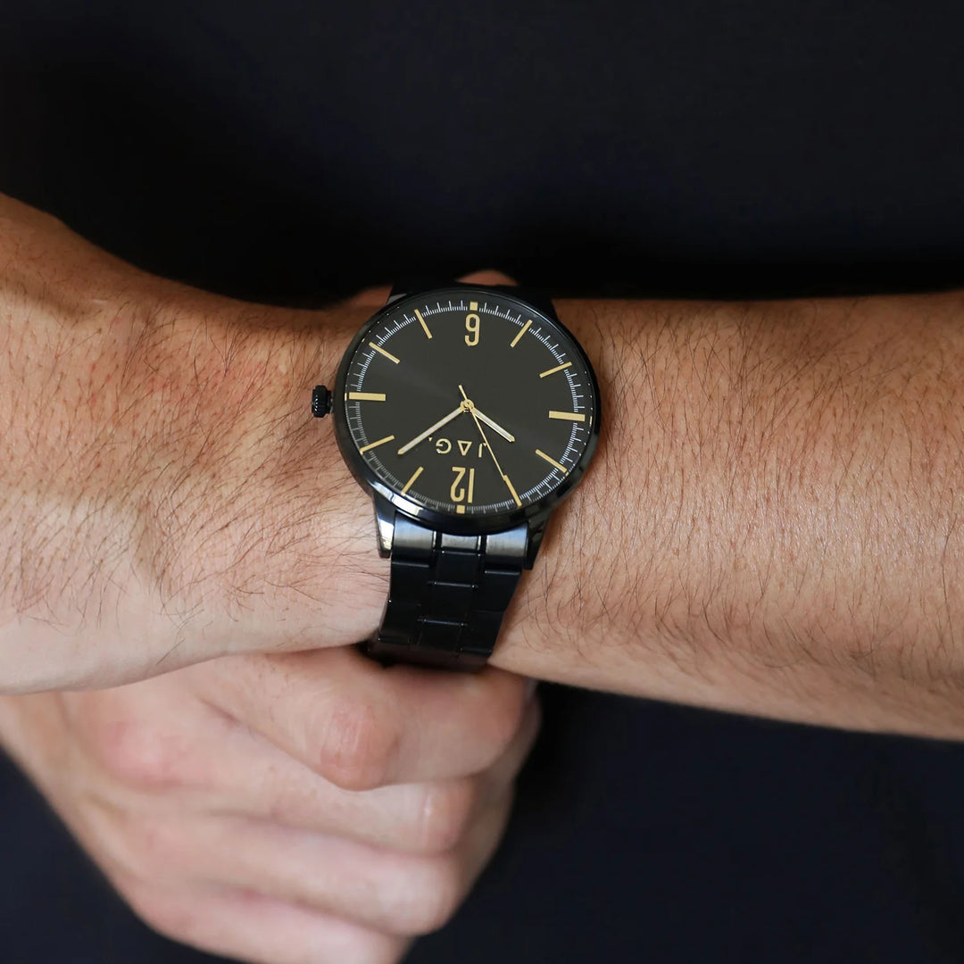 Jag "Gawler" Black Gents Watch