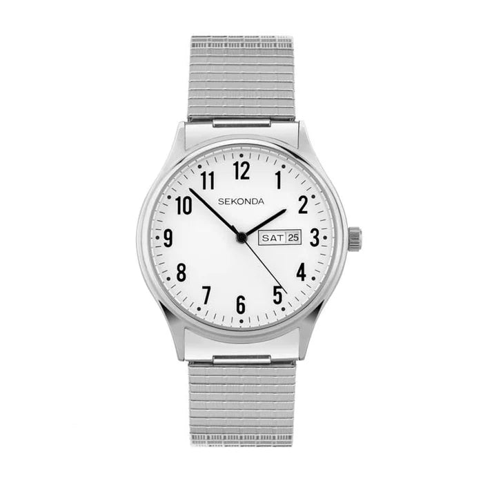 Sekonda Stainless Steel Unisex Watch White Dial